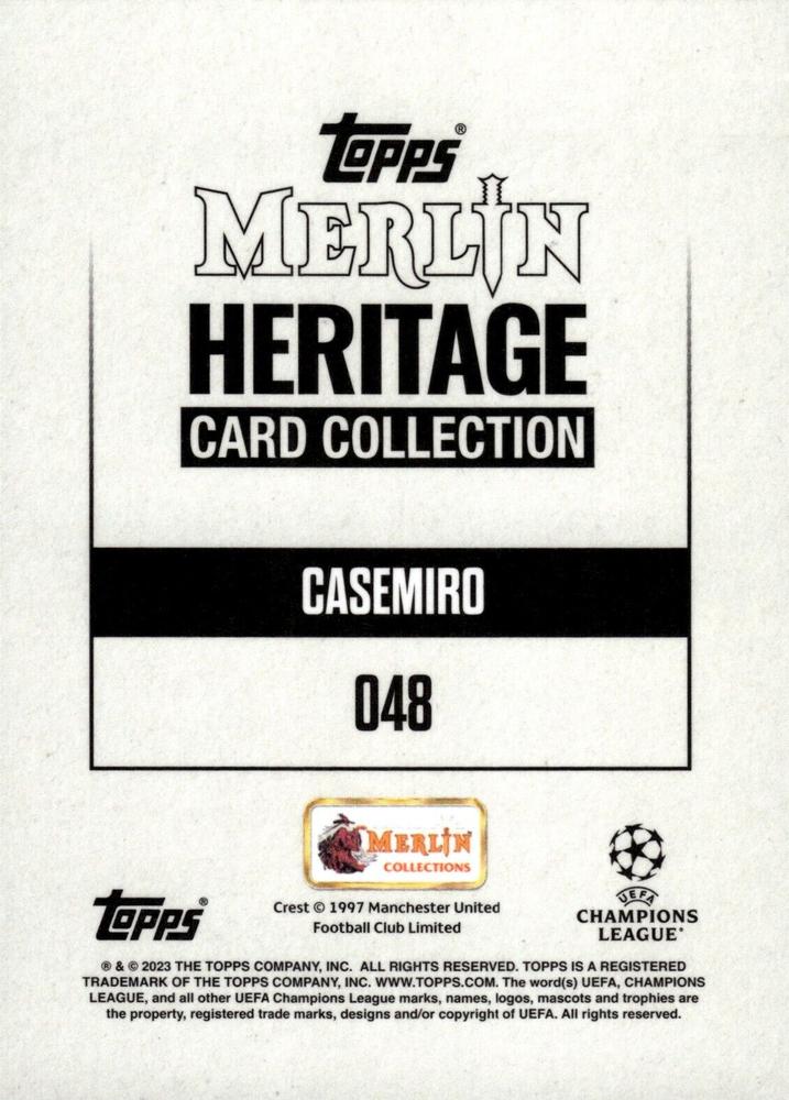 2023 Topps Merlin Heritage UCC Casemiro #48 Manchester United