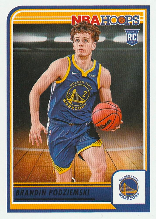 2023 Panini Hoops Brandin Podziemski RC #264 Golden State Warriors