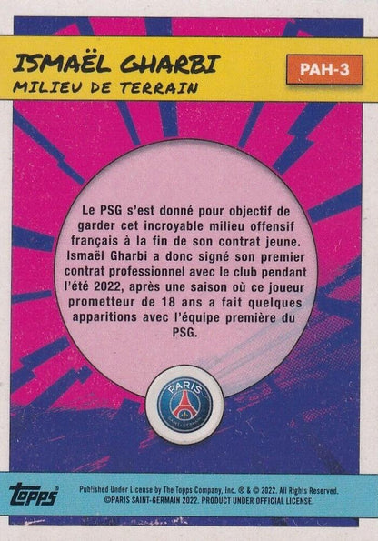 2022 Topps PSG Fan Set Heroes Ismaël Gharbi #PAH-3 Paris Saint-Germain