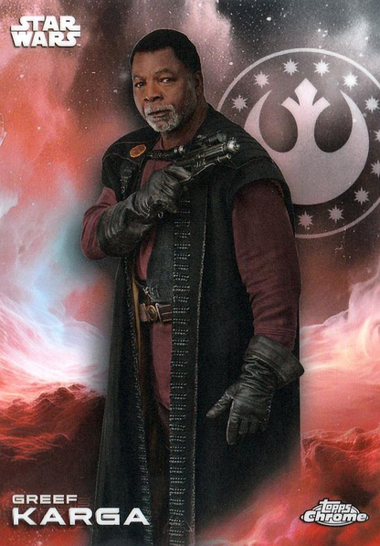 2025 Topps Chrome Star Wars Greef Karga #55 Star Wars