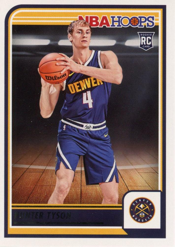 2023 Panini Hoops Hunter Tyson RC #259 Denver Nuggets