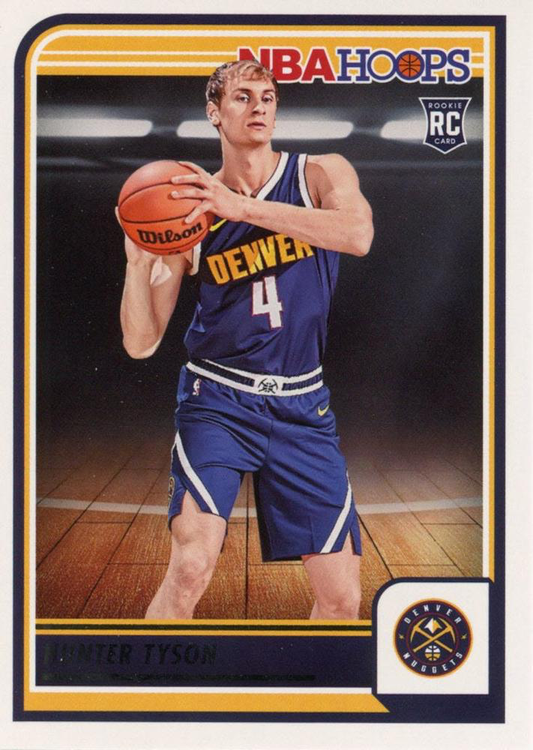 2023 Panini Hoops Hunter Tyson RC #259 Denver Nuggets