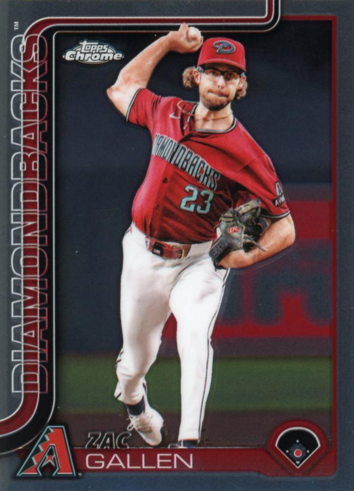 2025 Topps Chrome MLB Zac Gallen #4 Arizona Diamondbacks