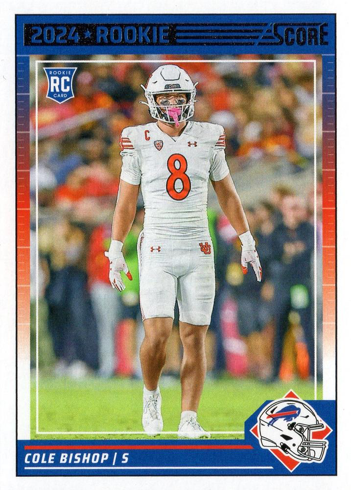 2024 Panini Score Football Cole Bishop Buffalo Bills #400 RC