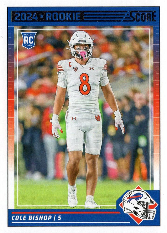 2024 Panini Score Football Cole Bishop Buffalo Bills #400 RC