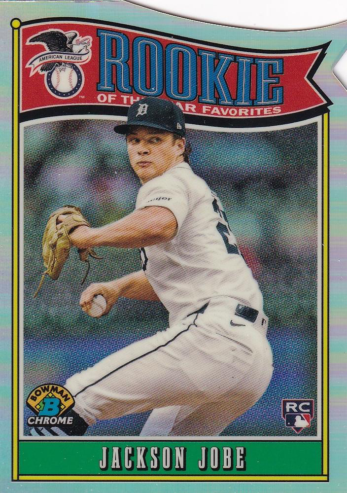 2025 Topps Bowman Rookie of the Year Favorites Jackson Jobe #ROY-3 Detroit Tigers