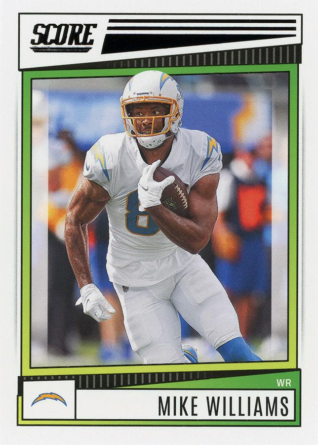 2022 Panini Score Mike Williams Los Angeles Chargers #134