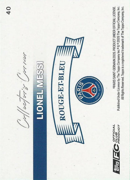 2025 Topps PSG Team Set Lionel Messi #40 Paris Saint-Germain