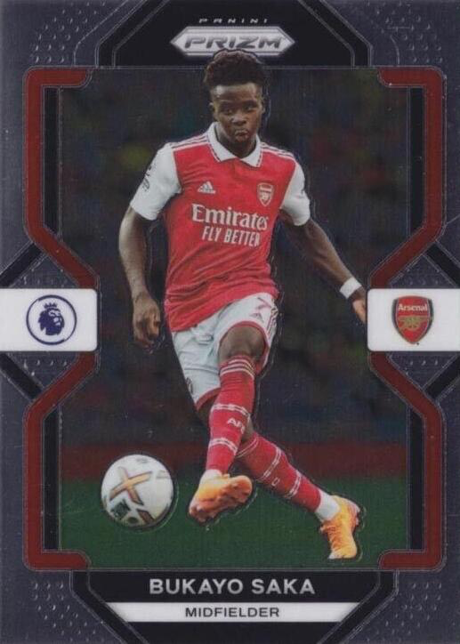 2022 Panini Prizm Premier League Bukayo Saka #152 Arsenal FC