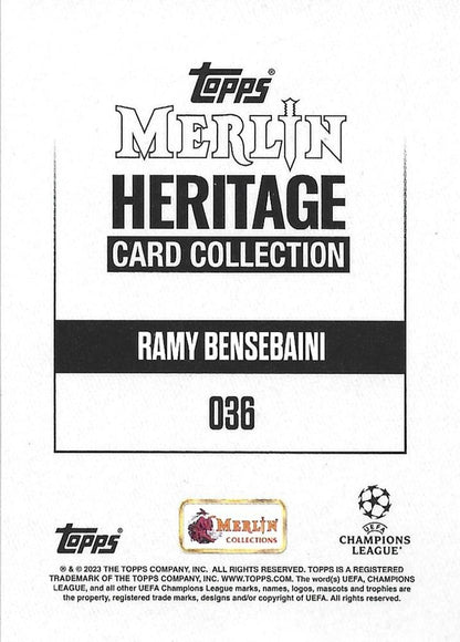 2023 Topps Merlin Heritage UCC Ramy Bensebaini #36 Borussia Dortmund