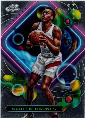 2023 Topps Chrome Cosmic Scottie Barnes #129 Toronto Raptors