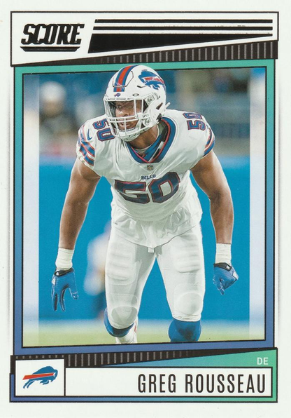 2022 Panini Score Greg Rousseau Buffalo Bills #267