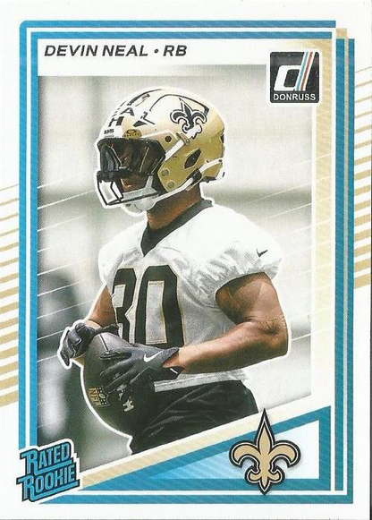 2025 Panini Donruss Devin Neal RR RC #359 New Orleans Saints