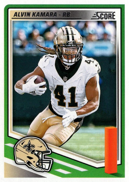 2025 Panini Score Alvin Kamara #122 New Orleans Saints