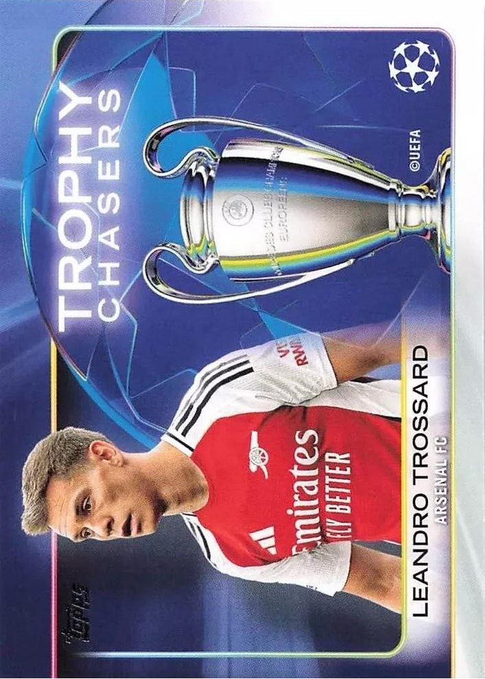 2024 Topps UCC Leandro Trossard Trophy Chasers RF-1 Arsenal FC