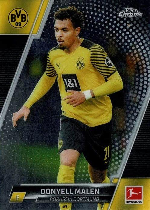 2021 Topps Chrome Bundesliga Donyell Malen #32 Borussia Dortmund