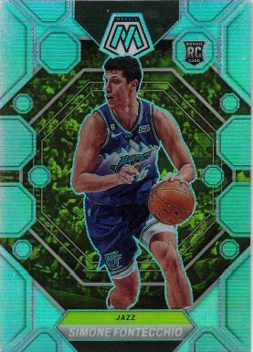 2022 Panini Mosaic Silver Prizm Simone Fontecchio RC #232 Utah Jazz