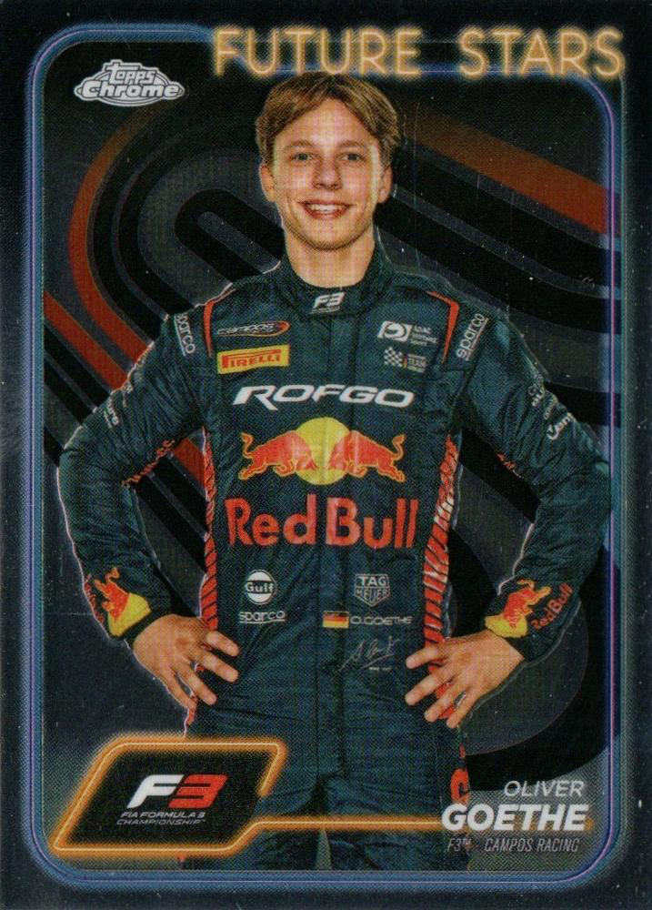 2024 Topps Chrome Formula 1 Oliver Goethe F3D #52 Campos Racing