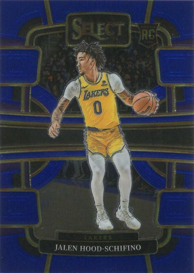 2023 Panini Select NBA Blue Jalen Hood-Schifino RC #99 Los Angeles Lakers