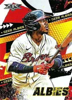 2022 Topps Fire Ozzie Albies Atlanta Braves #65