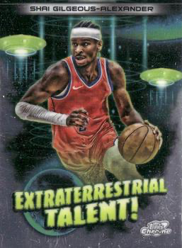 2023 Topps Chrome Cosmic Extraterrestrial Talent Shai Gilgeous-Alexander #ET-20 Oklahoma City Thunder
