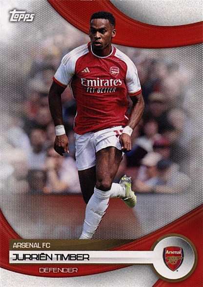 2023 Topps Arsenal Team Set Jurriën Timber #6 Arsenal FC
