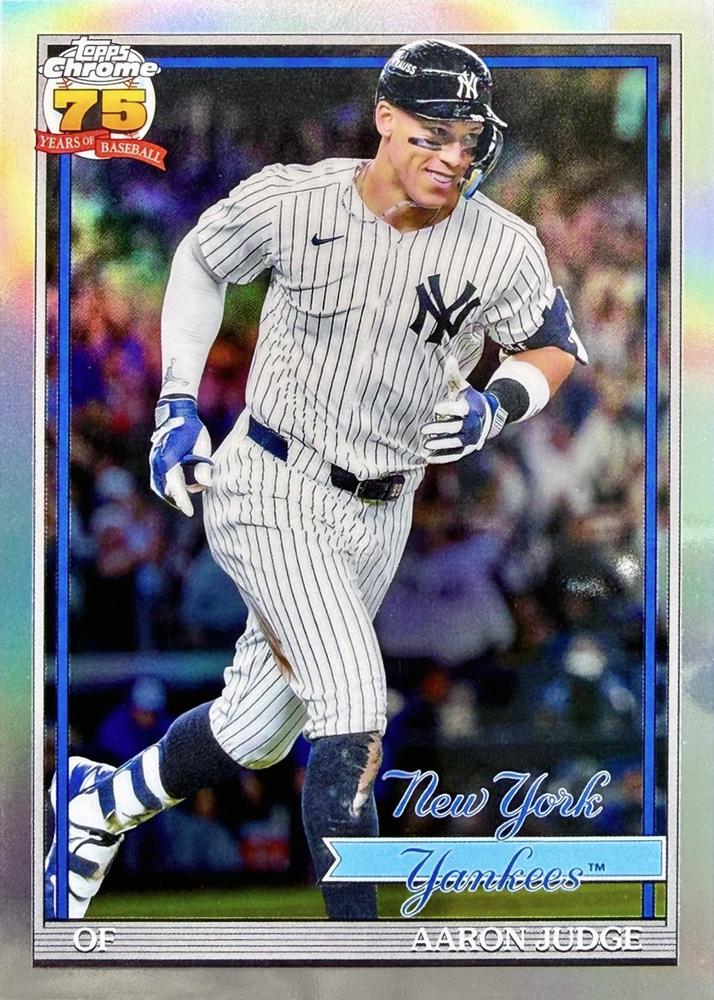 2026 Topps Chrome 1991 35th Aaron Judge #91CB-2 New York Yankees