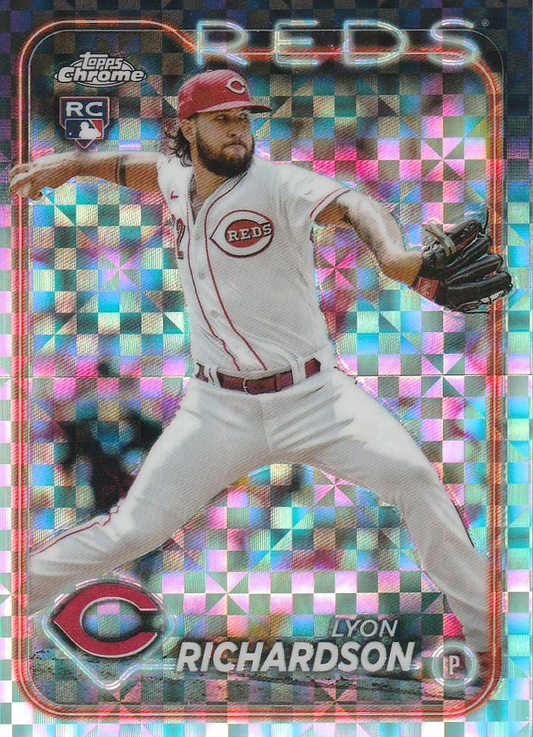 2024 Topps Chrome X-Fractor Parallel Lyon Richardson RC Cincinnati Reds #230