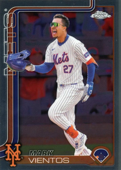 2025 Topps Chrome MLB Mark Vientos #129 New York Mets