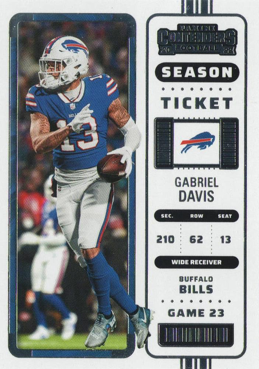 2022 Panini Contenders Gabriel Davis Buffalo Bills #13