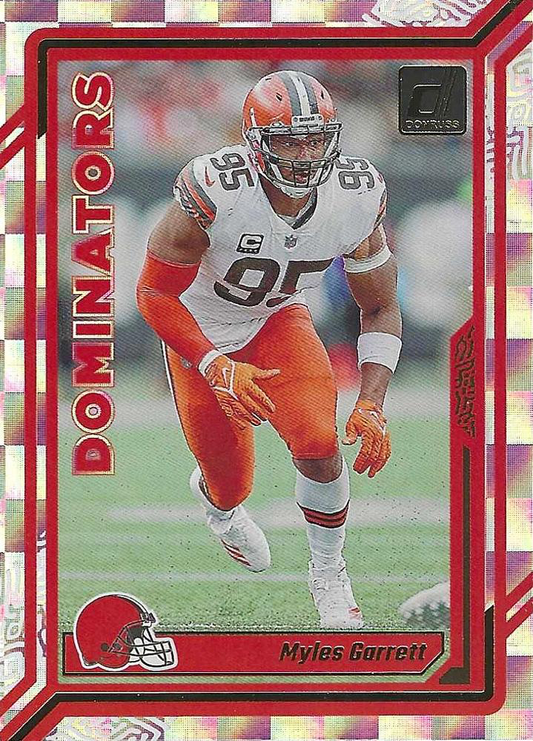 2023 Panini Donruss Dominators Myles Garrett #D-35 Cleveland Browns