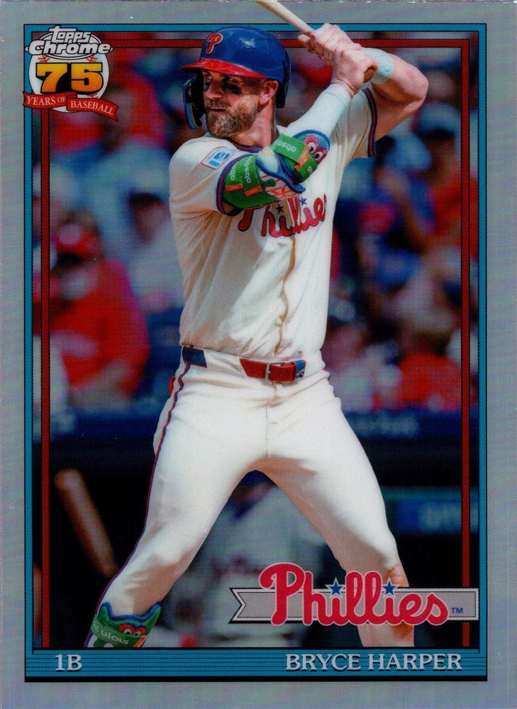2026 Topps Chrome 1991 35th Bryce Harper #91CB-3 Philadelphia Phillies