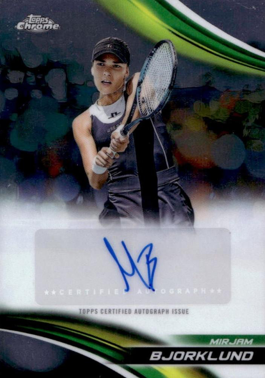 2025 Topps Chrome Tennis Autograph Mirjam Bjorklund #CA-MBD