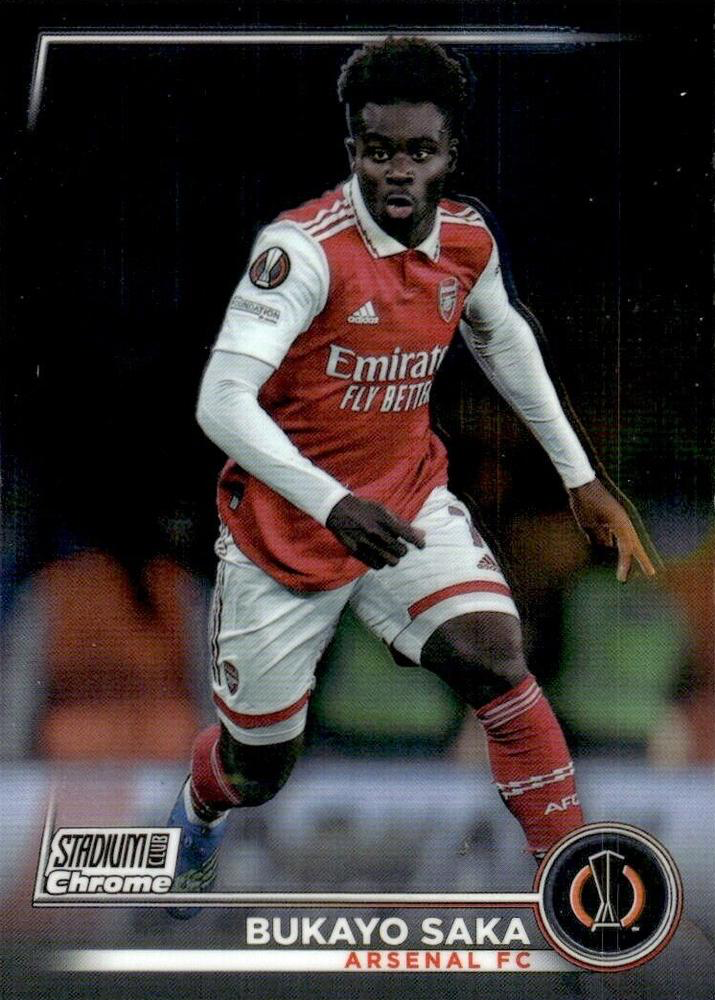 2022 Topps Stadium Club Chrome UCC Bukayo Saka #72 Arsenal FC