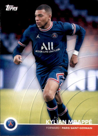 2021 Topps PSG Team Set Kylian Mbappé #19 Paris Saint-Germain