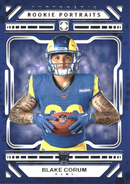 2024 Panini Photogenic Blake Corum Rookie Portrait RC #171 Los Angeles Rams