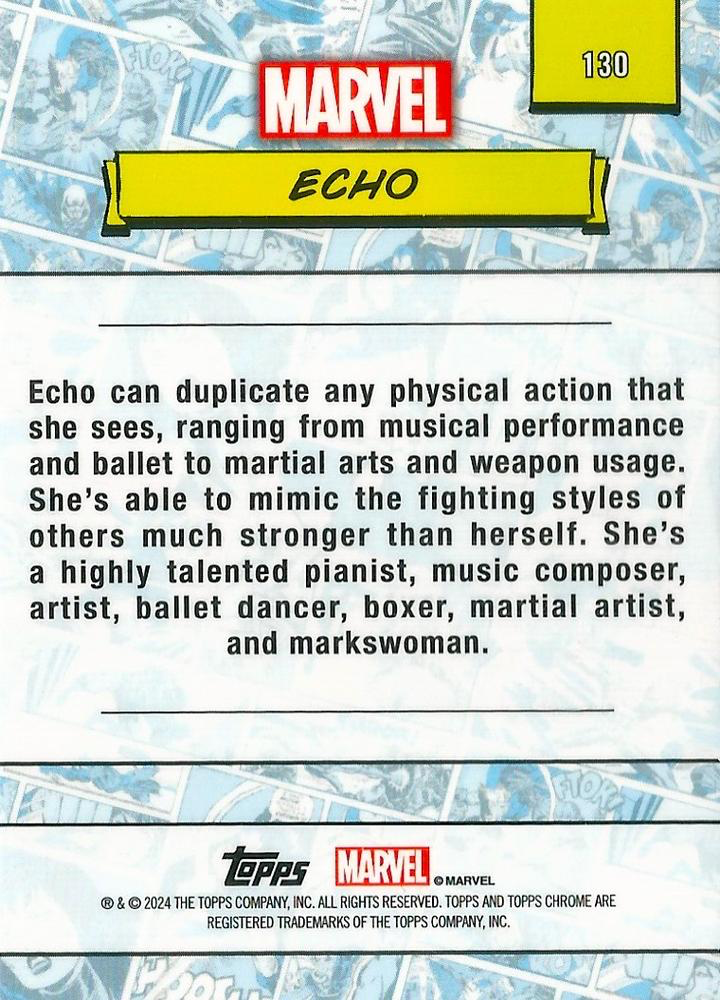 2024 Topps Chrome Marvel Echo #130