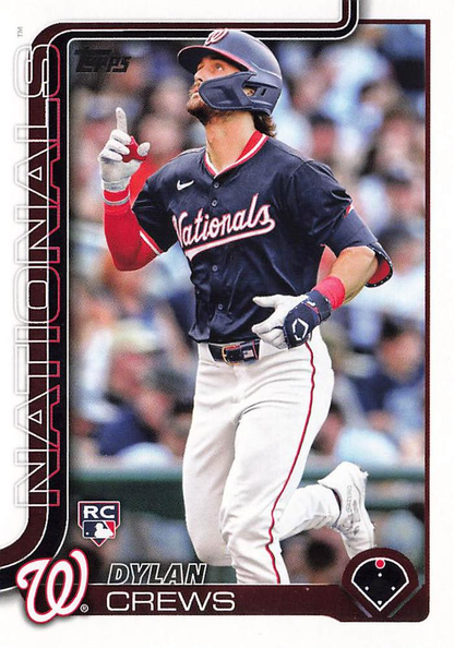 2025 Topps Series 1 Dylan Crews RC Washington Nationals #74