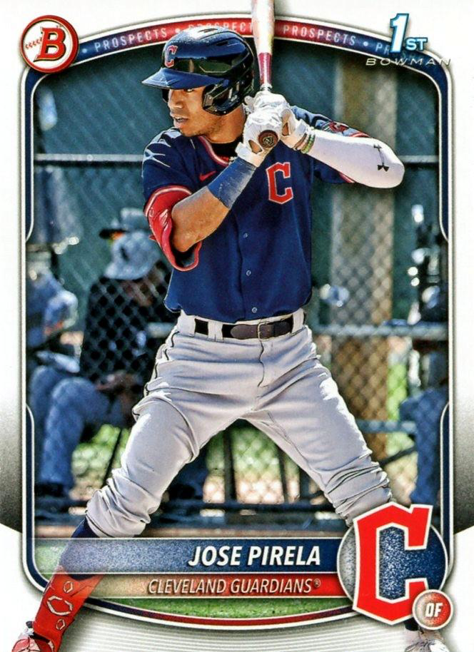 2025 Topps Bowman Paper Prospects Jose Pirela 1st Cleveland Guardians #BP-111