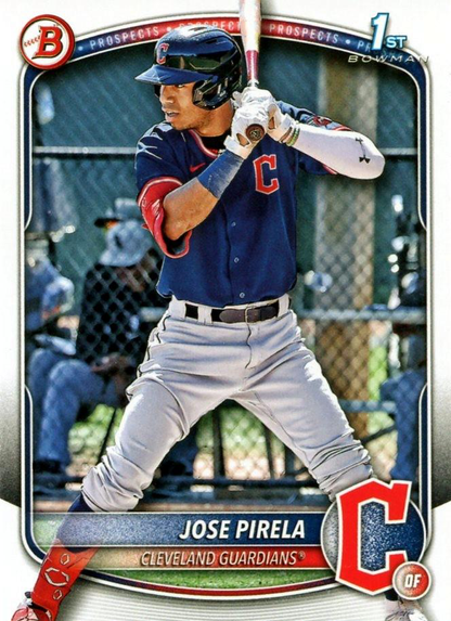 2025 Topps Bowman Paper Prospects Jose Pirela 1st Cleveland Guardians #BP-111