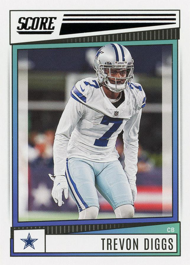 2022 Panini Score Trevon Diggs Dallas Cowboys #228