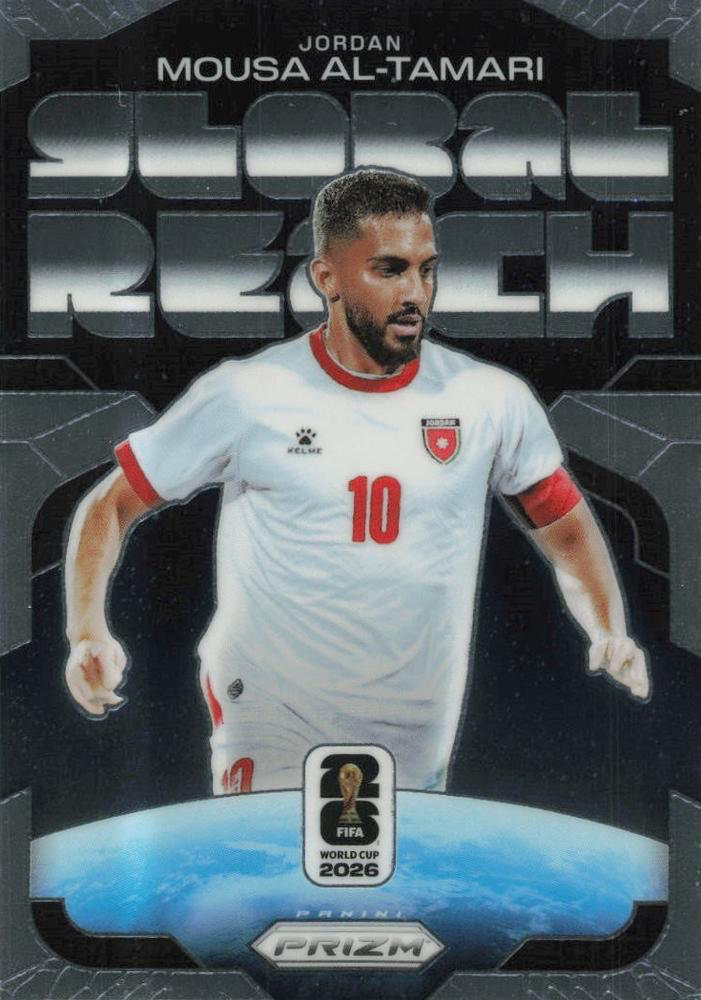 2026 Panini Prizm World Cup Global Reach Mousa Al-Tamari #12 Jordanie
