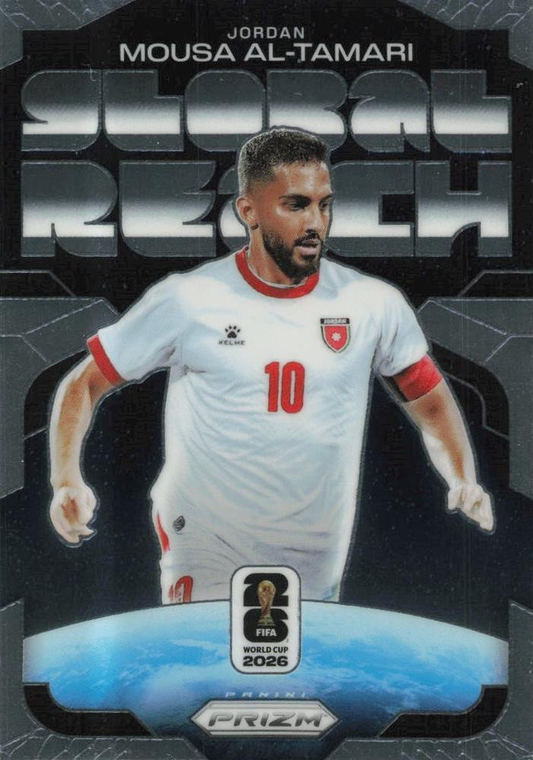 2026 Panini Prizm World Cup Global Reach Mousa Al-Tamari #12 Jordanie