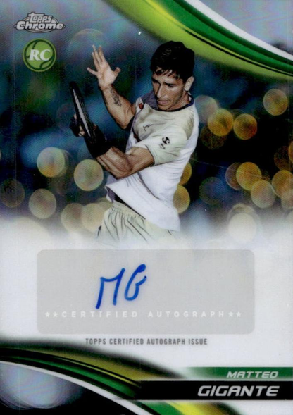 2025 Topps Chrome Tennis Refractor Autograph Matteo Gigante #CA-MGE
