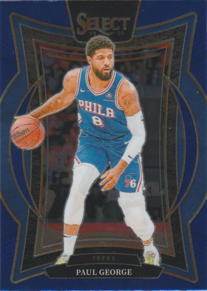 2024 Panini Select Paul George Blue #37 Philadelphia 76ers