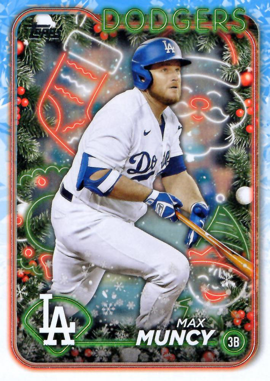 2024 Topps Holiday Max Muncy Los Angeles Dodgers #H55