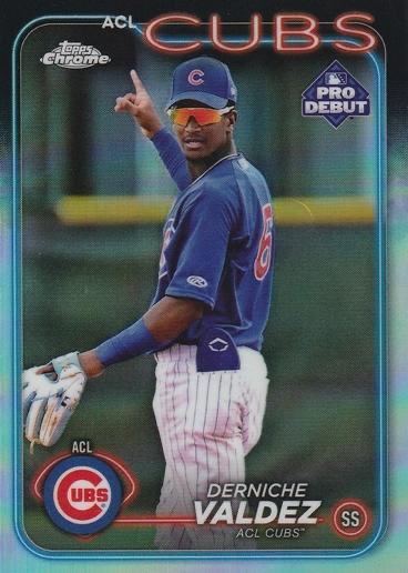 2024 Topps Pro Debut Chrome Refractor Derniche Valdez #PDC-126 ACL Cubs