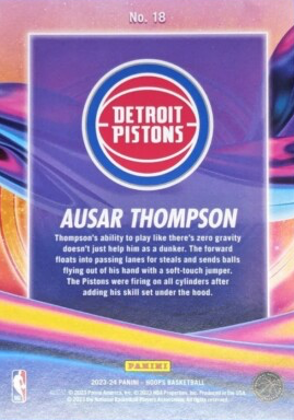 2023 Panini Hoops Anti Gravity RC Ausar Thompson #18 Detroit Pistons