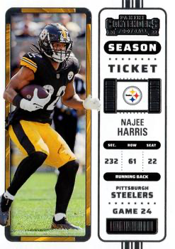 2022 Panini Contenders Najee Harris Pittsburgh Steelers #97