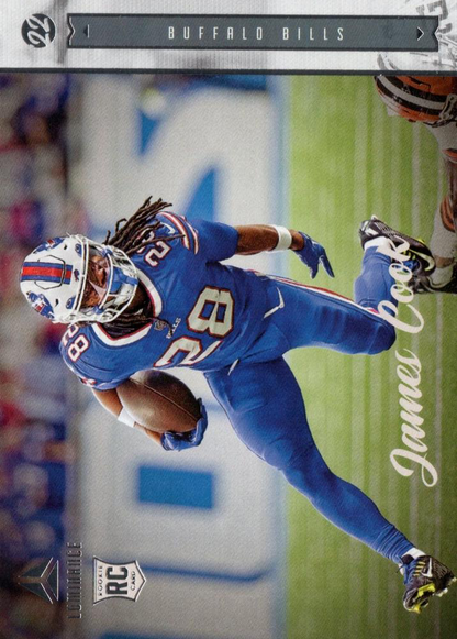 2022 Panini Chronicles Luminance Update Rookies RC James Cook #221 Buffalo Bills
